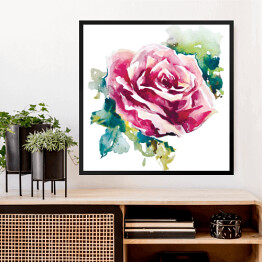 Obraz w ramie Róża w odcieniach fioletu