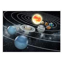Plakat Ilustracja Układu Słonecznego