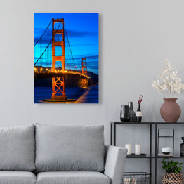 Obraz na płótnie Golden Gate Bridge San Francisco przed zmierzchem w USA