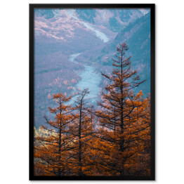Plakat w ramie Jesień w górach