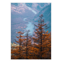 Plakat samoprzylepny Jesień w górach