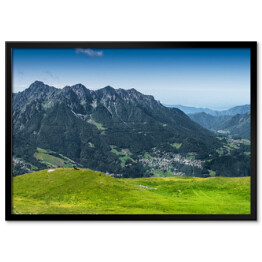 Plakat w ramie Wiosenna panorama górska