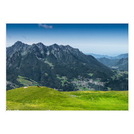 Plakat Wiosenna panorama górska