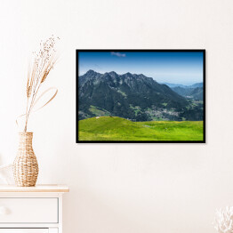 Plakat w ramie Wiosenna panorama górska