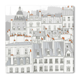 Obraz na płótnie Dachy Paryża