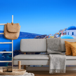 Fototapeta Wioska Oia w Santorini - charakterystyczny grecki krajobraz