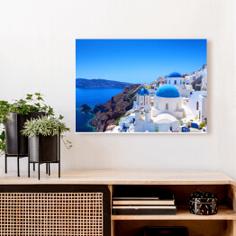 Obraz na płótnie Wioska Oia w Santorini - charakterystyczny grecki krajobraz