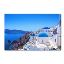 Obraz na płótnie Wioska Oia w Santorini - charakterystyczny grecki krajobraz
