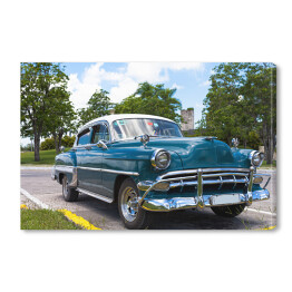 Obraz na płótnie Kuba - karaibski amerykański klasyczny samochód