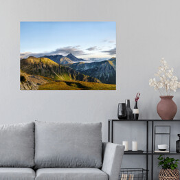 Plakat samoprzylepny Piękna panorama Tatr w okolicach Świnicy