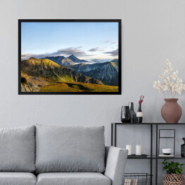 Obraz w ramie Piękna panorama Tatr w okolicach Świnicy