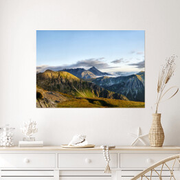 Plakat samoprzylepny Piękna panorama Tatr w okolicach Świnicy