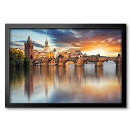 Obraz w ramie Czeski Most Karola w Pradze