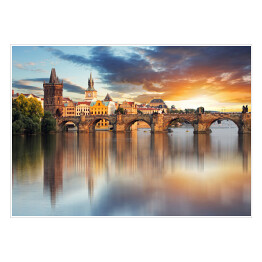 Plakat samoprzylepny Czeski Most Karola w Pradze