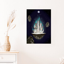 Plakat samoprzylepny Zamek na małej planecie