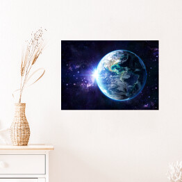 Plakat samoprzylepny Planeta w Kosmosie - widok USA