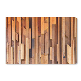 Obraz na płótnie Ściana z drewnianych różnych desek