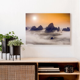 Obraz na płótnie Góry krasowe w Guilin, Chiny
