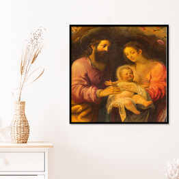 Plakat w ramie Sewilla - Obraz Świętej Rodziny w kościele Iglesia de la Anunciacion