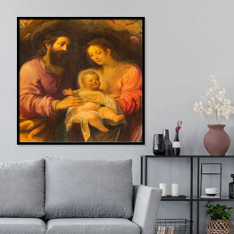 Plakat w ramie Sewilla - Obraz Świętej Rodziny w kościele Iglesia de la Anunciacion