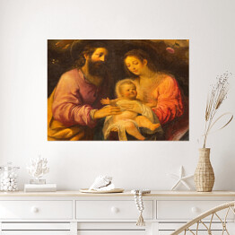 Plakat samoprzylepny Sewilla - Obraz Świętej Rodziny w kościele Iglesia de la Anunciacion