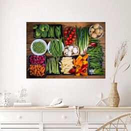 Plakat Świeże wiosenne warzywa