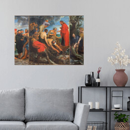 Plakat samoprzylepny Mechelen - Tryptyk cudów autorstwa Rubensa