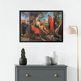 Obraz w ramie Mechelen - Tryptyk cudów autorstwa Rubensa
