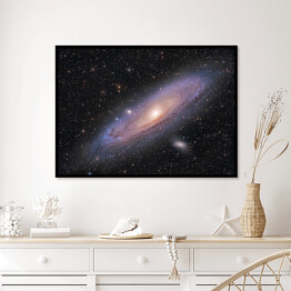 Plakat w ramie Świetlista Galaktyka