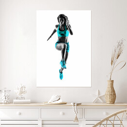 Plakat Kobieta podczas joggingu