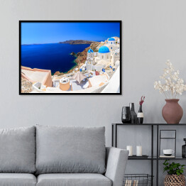 Plakat w ramie Grecja - Santorini