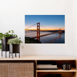 Plakat Golden Gate o świcie