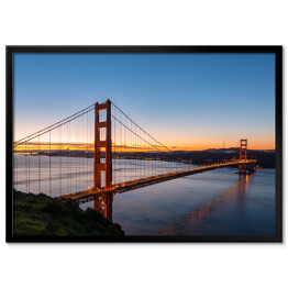 Plakat w ramie Golden Gate o świcie