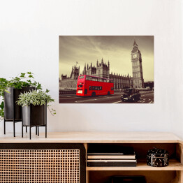 Plakat Czerwony autobus w Londynie