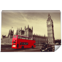 Fototapeta Czerwony autobus w Londynie