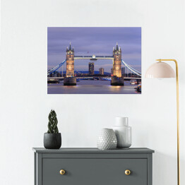 Plakat Tower Bridge w Londynie