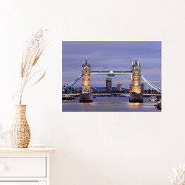 Plakat samoprzylepny Tower Bridge w Londynie