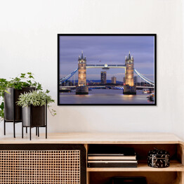 Plakat w ramie Tower Bridge w Londynie