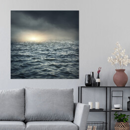 Plakat samoprzylepny Burzliwe morze