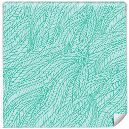 Tapeta samoprzylepna w rolce Abstrakcyjny wzór - błękitno niebieskie liście