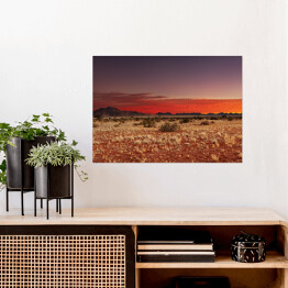 Plakat samoprzylepny Pustynia Kalahari, Namibia