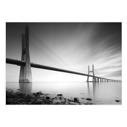 Plakat samoprzylepny Most Vasco da Gama w Portugalii