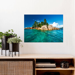 Plakat samoprzylepny Piękna tropikalna wyspa