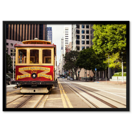 Plakat w ramie Kolejka linowa w San Francisco