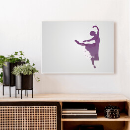 Obraz na płótnie Podwójna ekspozycja - tancerka baletowa