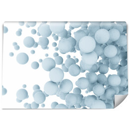 Fototapeta winylowa zmywalna Abstrakcyjne błękitne kule na białym tle