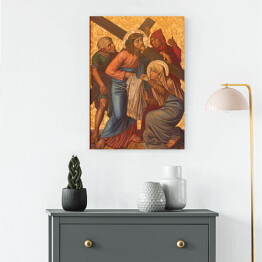Obraz na płótnie Jerozolima - Weronika ociera twarz Jezusa - obraz