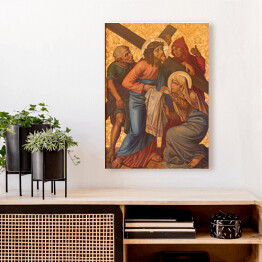 Obraz na płótnie Jerozolima - Weronika ociera twarz Jezusa - obraz