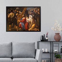 Obraz w ramie Rzym - Jezus pod krzyżem 