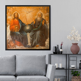 Obraz w ramie Jerozolima - obraz Świętej Trójcy z Bazyliki Grobu Świętego